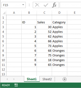 Excel Data Image